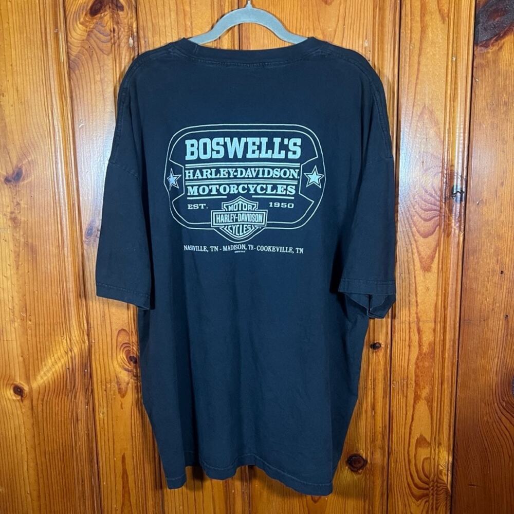 Harley-Davidson 3XL Biker Graphic T-Shirt Black Relaxed